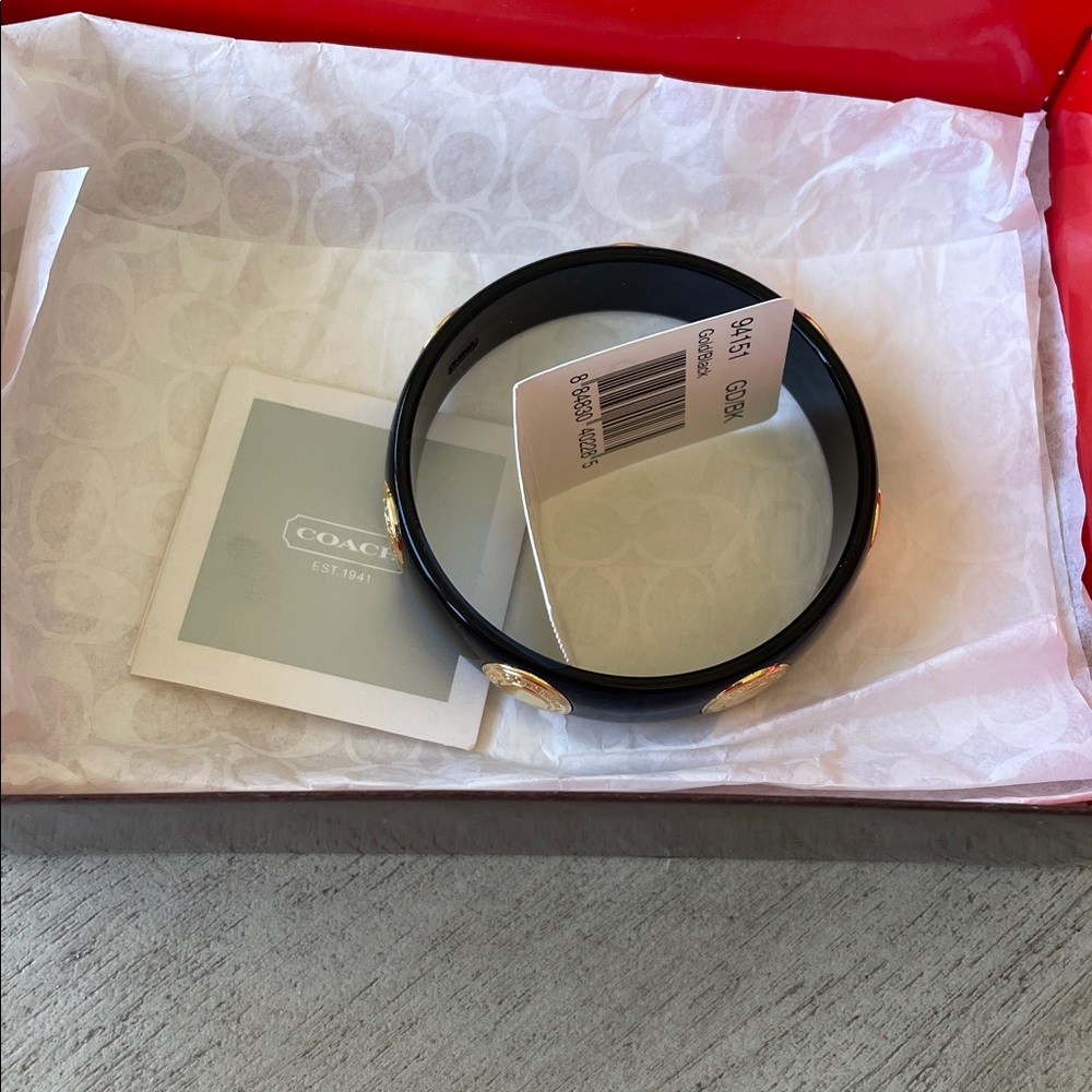Coach Enamel Bangle Bracelet NWT - Picture 7 of 7